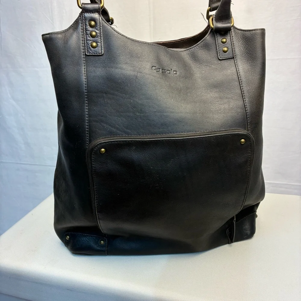 Solo NY Leather Executive Laptop Oversized Tote